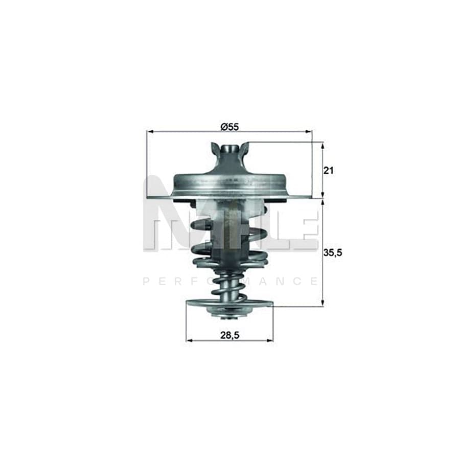 MAHLE ORIGINAL TX 86 76D Engine thermostat Opening Temperature: 76��C, with seal | ML Performance Car Parts