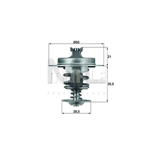 MAHLE ORIGINAL TX 86 76D Engine thermostat Opening Temperature: 76��C, with seal | ML Performance Car Parts