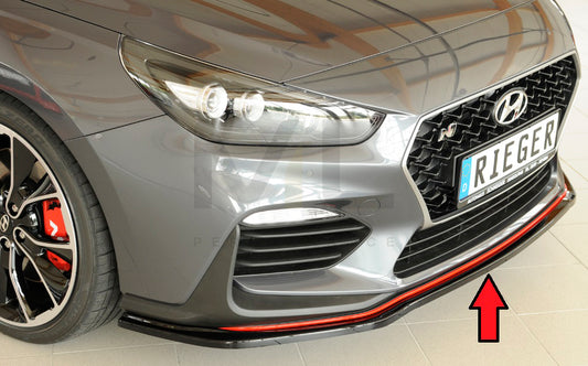 Rieger 00088163 Hyundai Front Splitter (i30 N-Performance & i30 N) 1 | ML Performance UK Car Parts