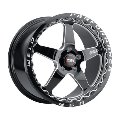 Weld S90470071P00 Ventura Beadlock S904 Wheel 17x10 5x115 ET0 BS5.5 Gloss Black MIL - DIA