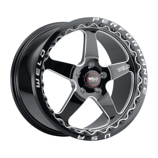 Weld S90470071P00 Ventura Beadlock S904 Wheel 17x10 5x115 ET0 BS5.5 Gloss Black MIL - DIA
