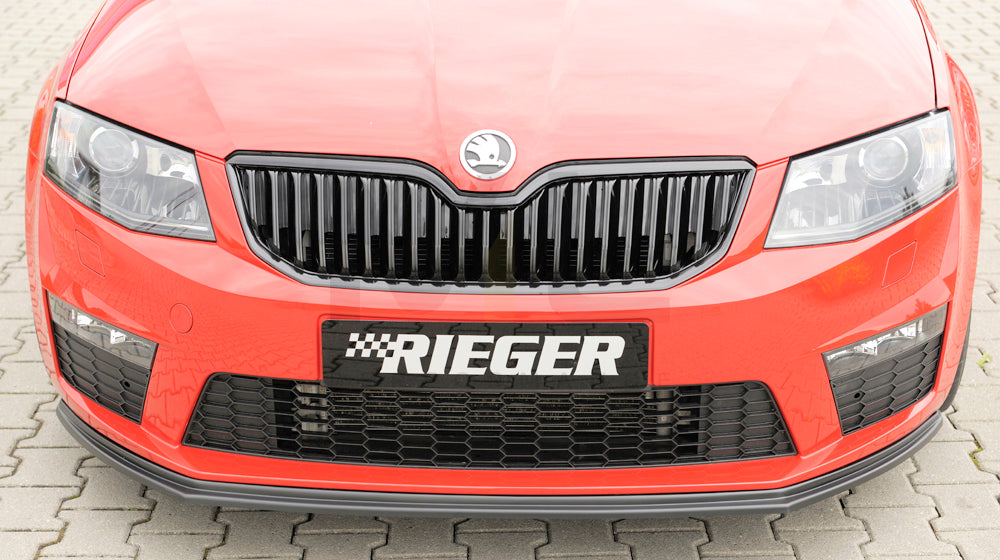 Rieger 00079012 Skoda 5E Octavia RS Front Splitter 5 | ML Performance UK Car Parts