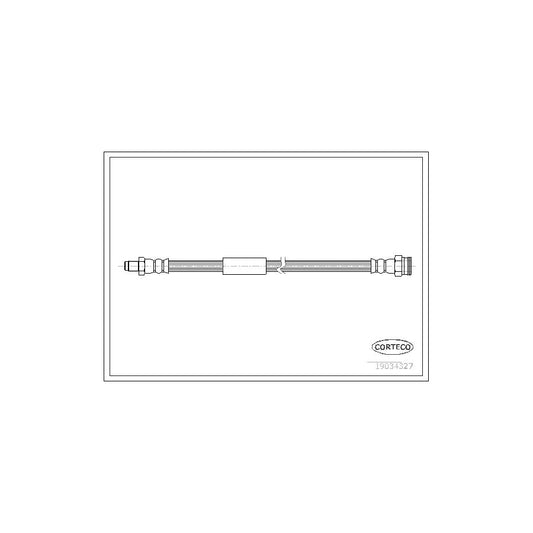 Corteco 19034327 Brake Hose For Fiat Croma Ii Estate (194) | ML Performance UK
