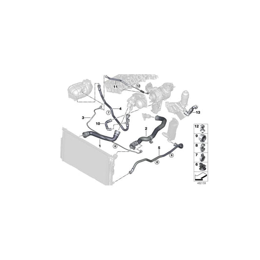 Genuine BMW 11538514063 F30 F32 F23 Hose, Turbocharger-Coolant Pump (Inc. 425d, 125d & 325d) | ML Performance UK Car Parts