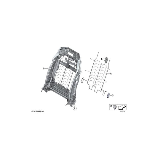 Genuine BMW 52107457279 G30 G05 G32 Cushion Pad For Backrest LORDOSE (Inc. 520i 1.6, 630d & X6 M50dX) | ML Performance UK Car Parts