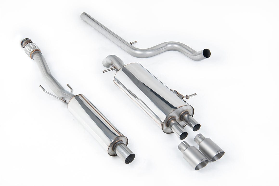 MillTek SSXCN105 Citroen DS3 Resonated Cat-Back Exhaust with Titanium Tips
