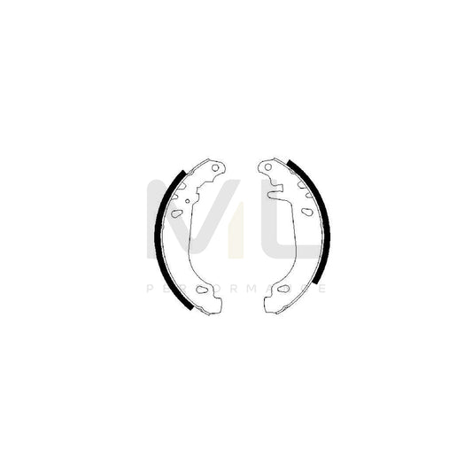BOSCH 0 986 487 346 Brake Shoe Set | ML Performance Car Parts