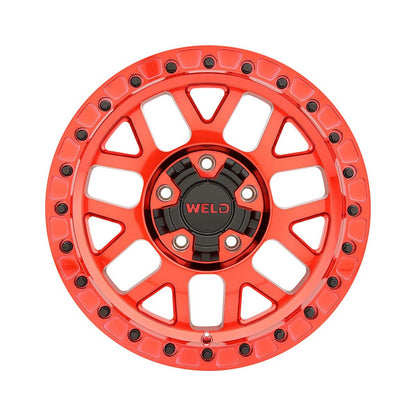 Weld W90570057450 Cinch Beadlock W905 Wheel 17x10 5x127 ET-24 BS4.5 Candy Red - Red