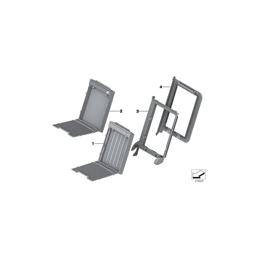 Genuine BMW 52207302592 F06 F06 Ski Bag VERMILION ROT (Inc. 640d, M6 & ALPINA B6) | ML Performance UK Car Parts