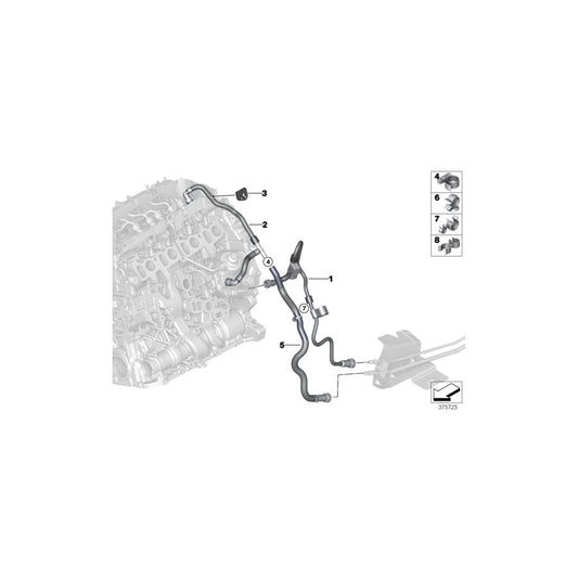 Genuine BMW 13538514099 F25 F26 Fuel Feed Line (Inc. X3 18d, X3 20dX & X4 20dX) | ML Performance UK Car Parts