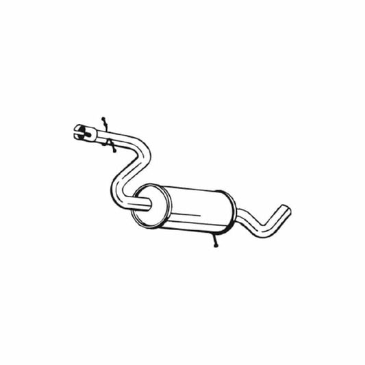 Bosal 227-045 Middle Silencer