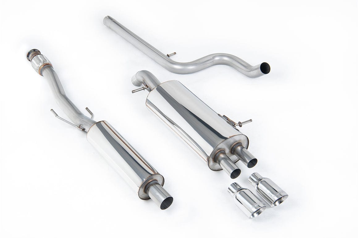 MillTek SSXCN101 Citroen DS3 Resonated Cat-Back Exhaust with Polished Tips