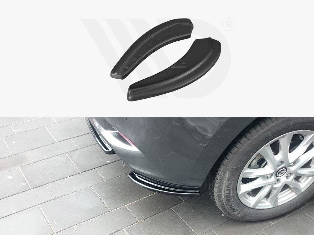 Maxton Design MA-3-3F-RSD1T Rear Side Splitters Mazda 3 MK3 Facelift | ML Performance UK Car Parts