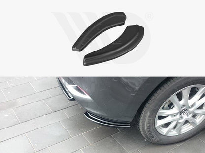 Maxton Design MA-3-3F-RSD1T Rear Side Splitters Mazda 3 MK3 Facelift | ML Performance UK Car Parts