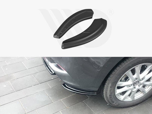 Maxton Design MA-3-3F-RSD1T Rear Side Splitters Mazda 3 MK3 Facelift | ML Performance UK Car Parts