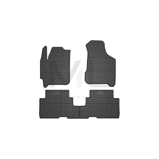 FROGUM Tailored, Basic 411203 Floor mat set for KIA Carens II (FJ) Elastomer, Front and Rear, Quantity: 4, Black | ML Performance Car Parts