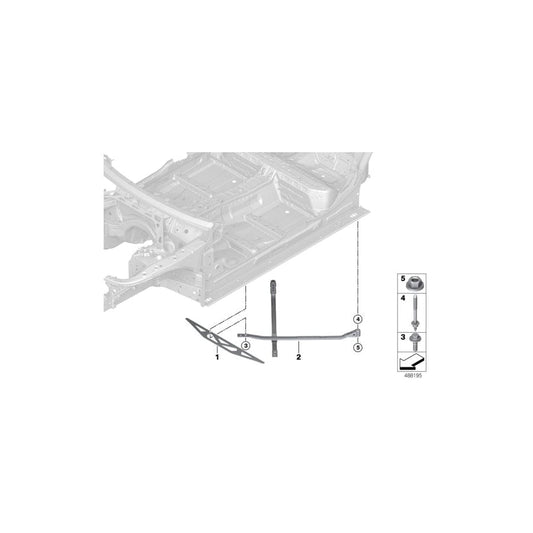 Genuine BMW 33318064893 F93 F90 F91 Cross Strut Rear M (Inc. M5 & M8) | ML Performance UK Car Parts