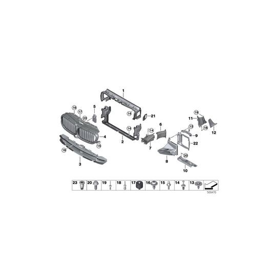 Genuine BMW 51747383850 G30 G31 Air Duct, Exterior Radiator, Right (Inc. 530iX, 540iX & 530e) | ML Performance UK