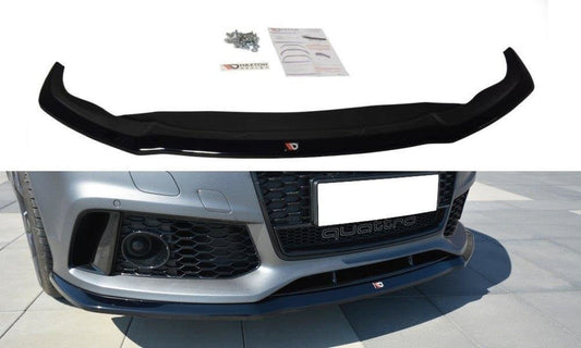 Maxton Design AU-RS7-1F-FD2T Front Splitter V.2 Audi RS7 C7 FL | ML Performance UK Car Parts