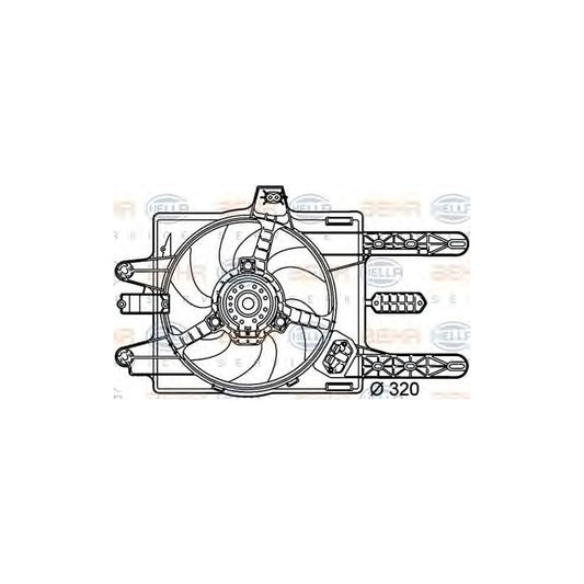 Hella 8EW 351 039-451 Fan, Radiator
