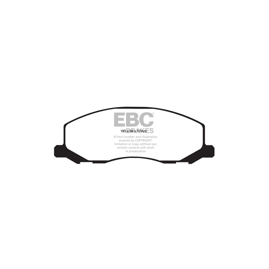 EBC PD01KF1154 Opel Saab Vauxhall Greenstuff Front Brake Pad & Plain Disc Kit  - TRW Caliper (Inc. Insignia & 9-5) 2 | ML Performance UK Car Parts