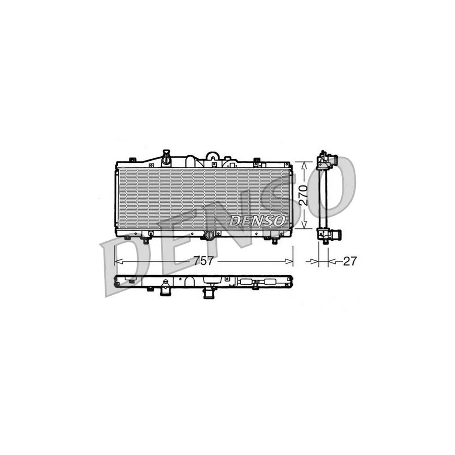 Denso DRM09010 Drm09010 Engine Radiator For Fiat Barchetta (183) | ML Performance UK