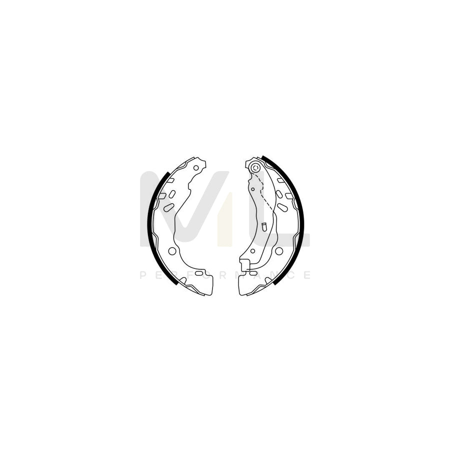 BOSCH 0 986 487 782 Brake Shoe Set for NISSAN Micra IV Hatchback (K13) | ML Performance Car Parts