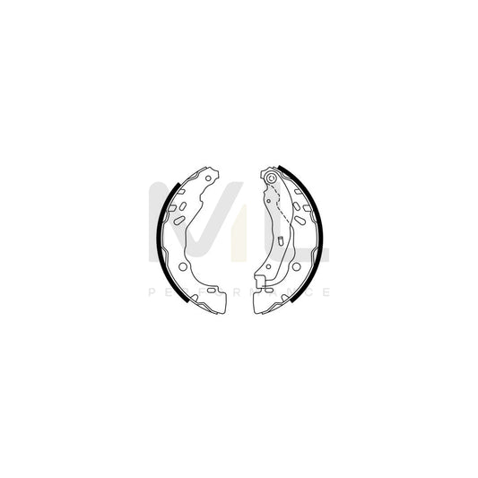 BOSCH 0 986 487 782 Brake Shoe Set for NISSAN Micra IV Hatchback (K13) | ML Performance Car Parts