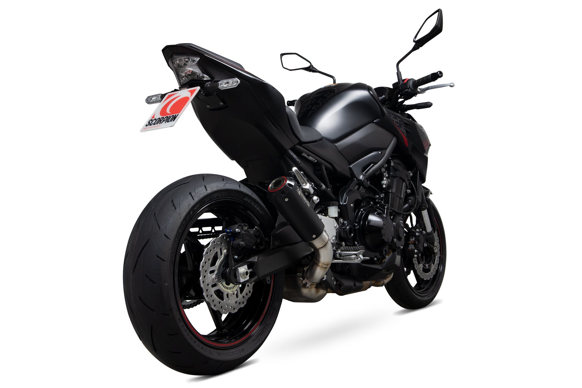 Scorpion PKA136BCER Kawasaki Z900 Red Power Slip-On - Black Ceramic Coated Sleeve | ML Performance UK UK