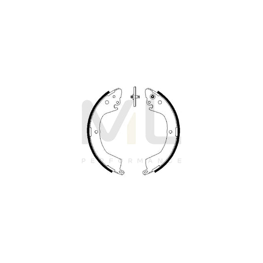 BOSCH 0 986 487 684 Brake Shoe Set | ML Performance Car Parts