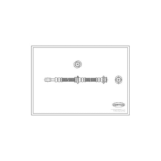Corteco 19032292 Brake Hose For Nissan Almera Tino (V10) | ML Performance UK