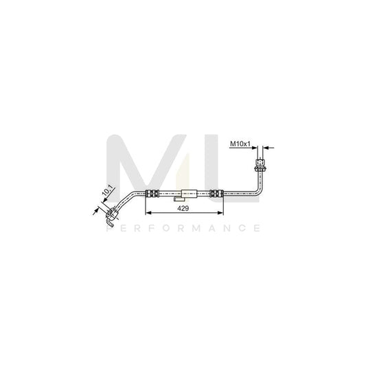 BOSCH 1 987 476 511 Brake Hose for FORD TRANSIT 429mm, M10x1 | ML Performance Car Parts