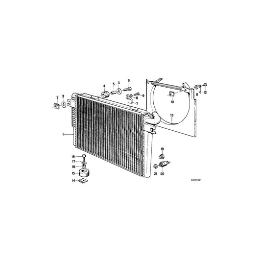 Genuine BMW 17111177833 E23 Fan Shroud (Inc. 735i, 728i & 733i) | ML Performance UK Car Parts