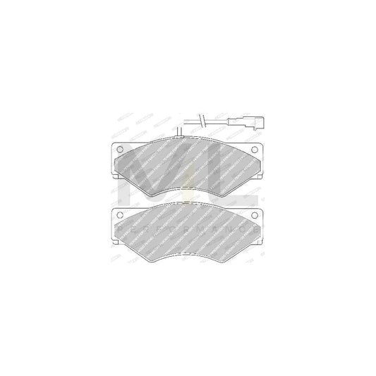 Ferodo Premier Fdb1297 Brake Pad Set Incl. Wear Warning Contact, With Piston Clip | ML Performance Car Parts