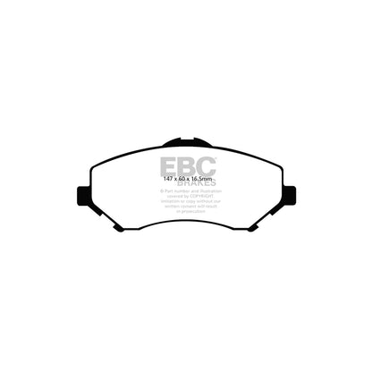 EBC DP41798R Chrysler Fiat Jeep Lancia Yellowstuff Front Brake Pads 2 | ML Performance UK Car Parts