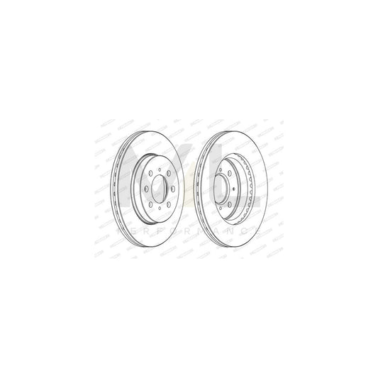 FERODO PREMIER Coat+ disc DDF1510C Brake Disc Vented, Coated, with bolts/screws | ML Performance Car Parts