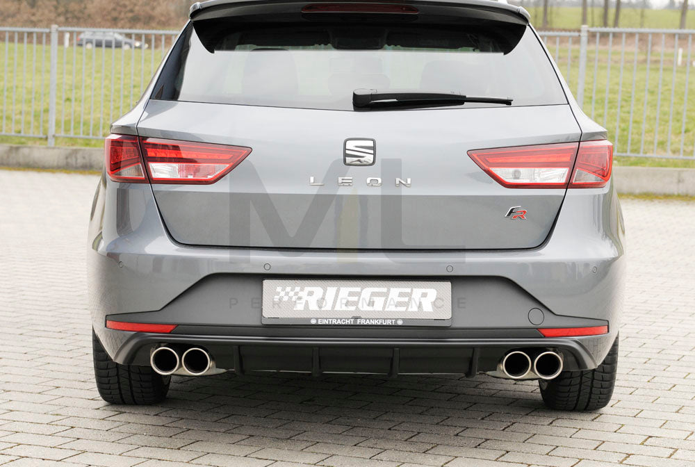 Rieger 00088139 SEAT 5F Leon FR Rear Diffuser 3 | ML Performance UK Car Parts