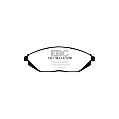EBC DP22097 Chevrolet Spark Greenstuff Front Brake Pads 2 | ML Performance UK Car Parts
