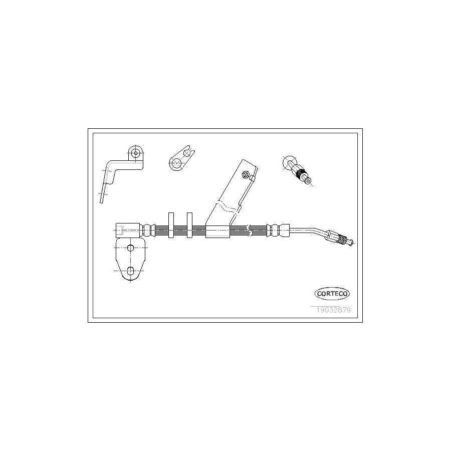 Corteco 19032879 Brake Hose For Chrysler Neon I | ML Performance UK