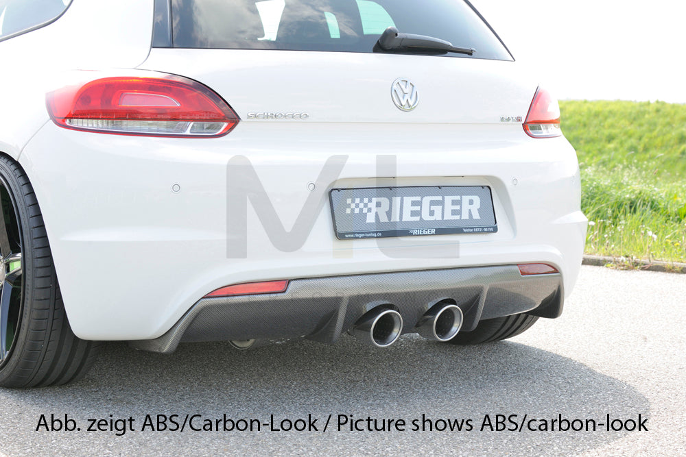 Rieger 00088084 VW 13 Mk3 Scirocco Rear Diffuser 1 | ML Performance UK Car Parts