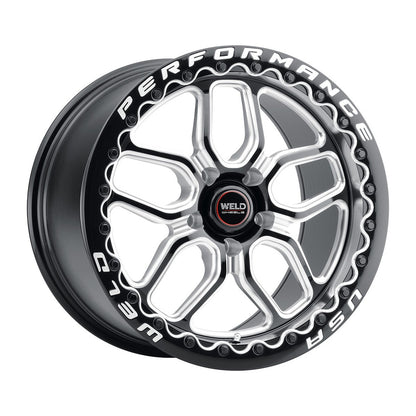 Weld S90780563P65 Laguna Beadlock S907 Wheel 18x10.5 5x120.65 ET65 BS8.25 Gloss Black MIL - DIA