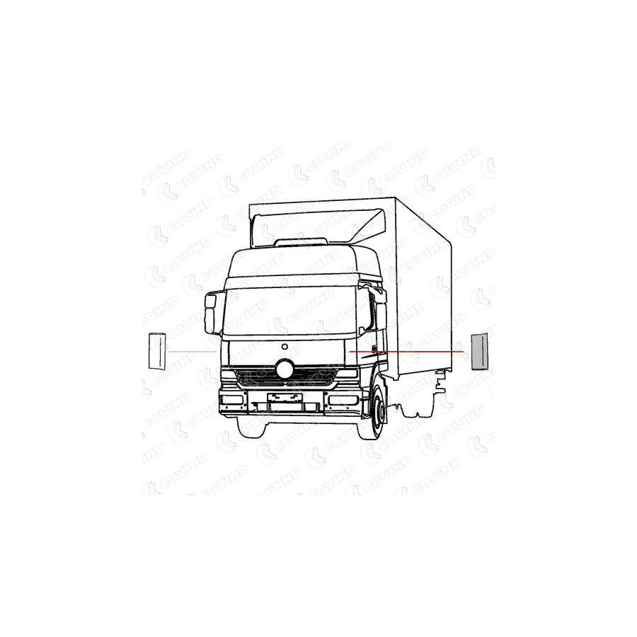 Covind 973/161 Air Deflector, Driver Cab | ML Performance UK