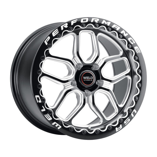 Weld S90780067P30 Laguna Beadlock S907 Wheel 18x10 5x114.3 ET30 BS6.7 Gloss Black MIL - DIA