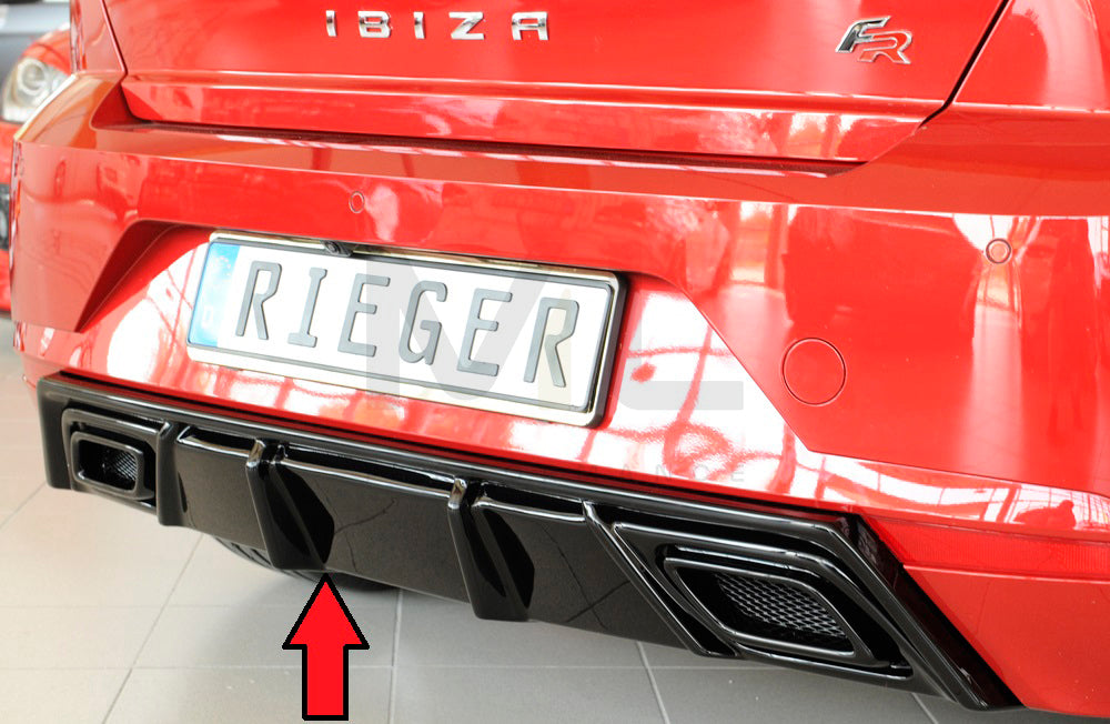 Rieger 00088166 SEAT KJ Rear Diffuser (Ibiza FR & Ibiza) 1 | ML Performance UK Car Parts