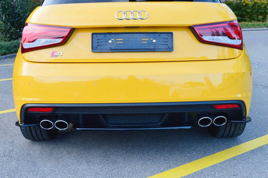 Maxton Design AU-S1-1-RD1T Central Rear Splitter Audi S1 8X | ML Performance UK Car Parts