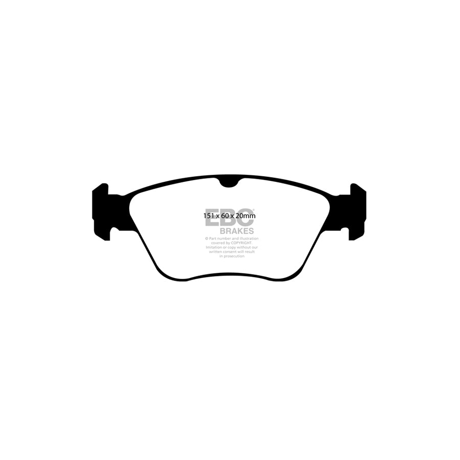 EBC DP31055C Mercedes-Benz W202 C208 W/T210 R170 Redstuff Front Brake Pads - ATE Caliper 2 | ML Performance UK Car Parts