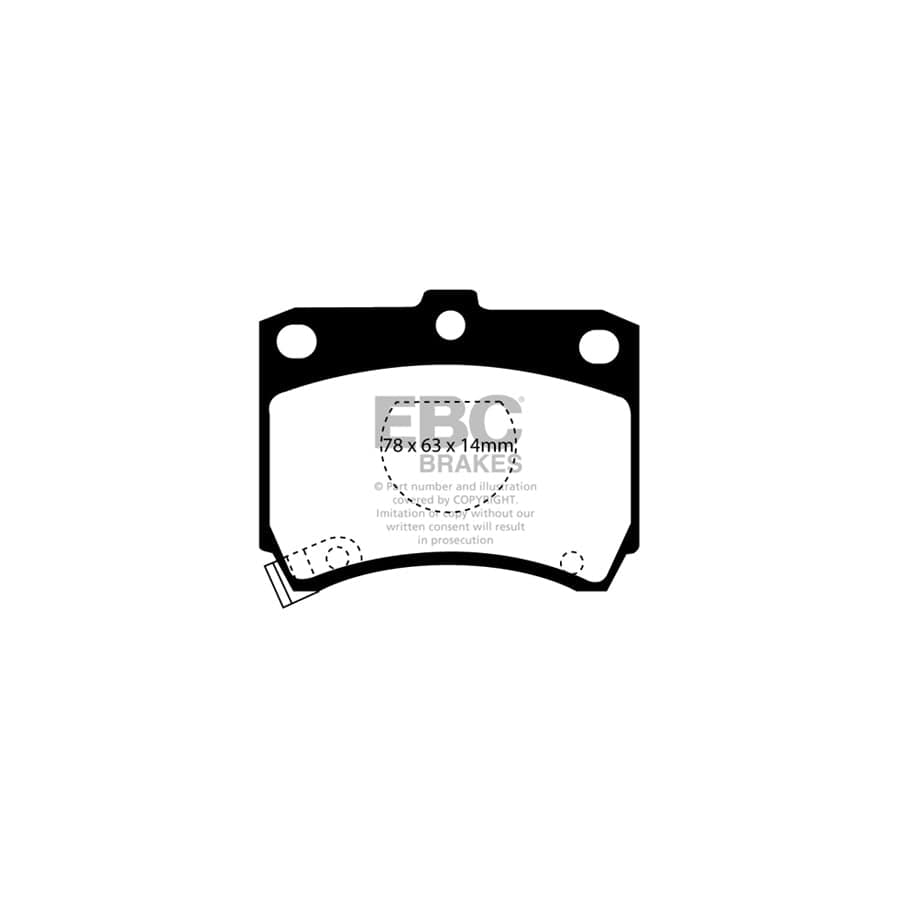 EBC PDKF1020 Kia Mazda Ultimax Front Brake Pad & Plain Disc Kit (Inc. Pride & 121) 2 | ML Performance UK Car Parts