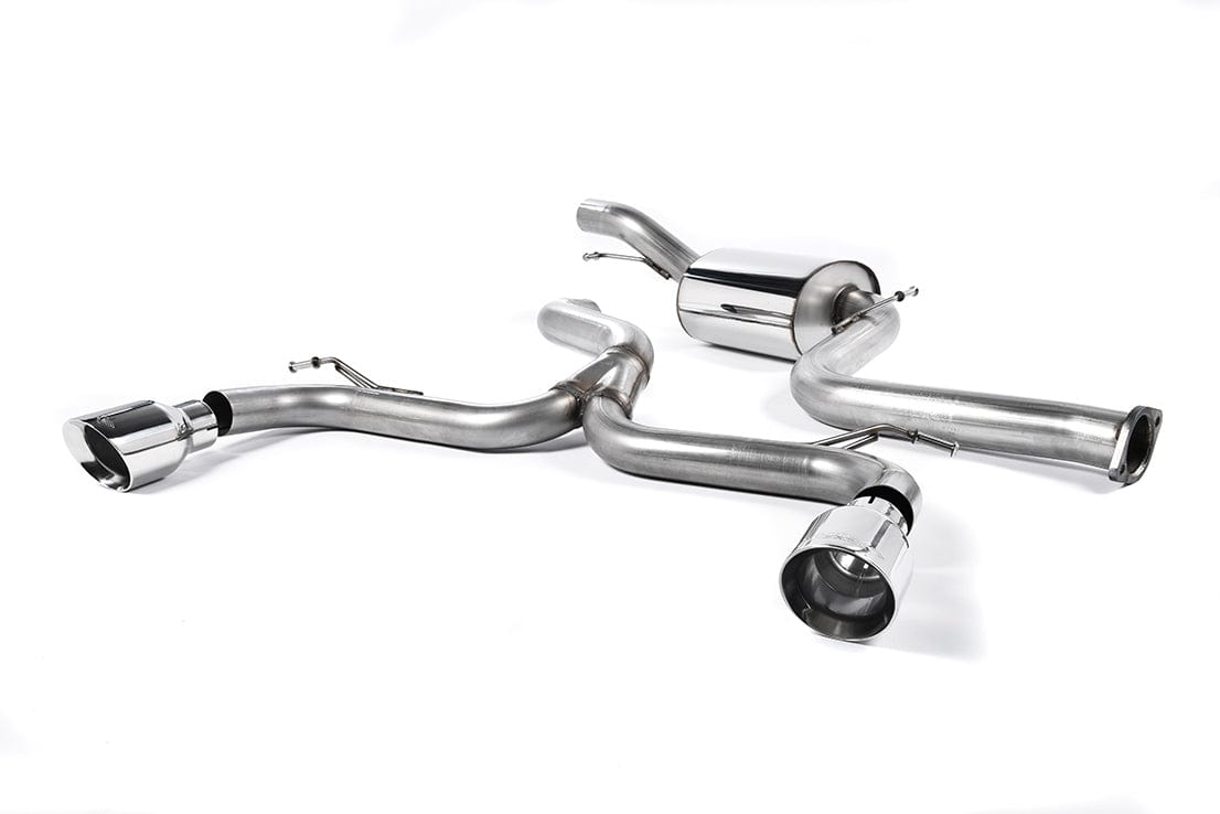 MillTek SSXFD135 Ford Focus 3-inch Cat-Back 'Race' System - Polished GT-100 Trims