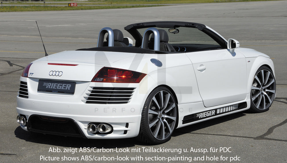 Rieger 00099051 Audi 8J TT Rear Bumper 4 | ML Performance UK Car Parts