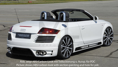 Rieger 00099051 Audi 8J TT Rear Bumper 4 | ML Performance UK Car Parts